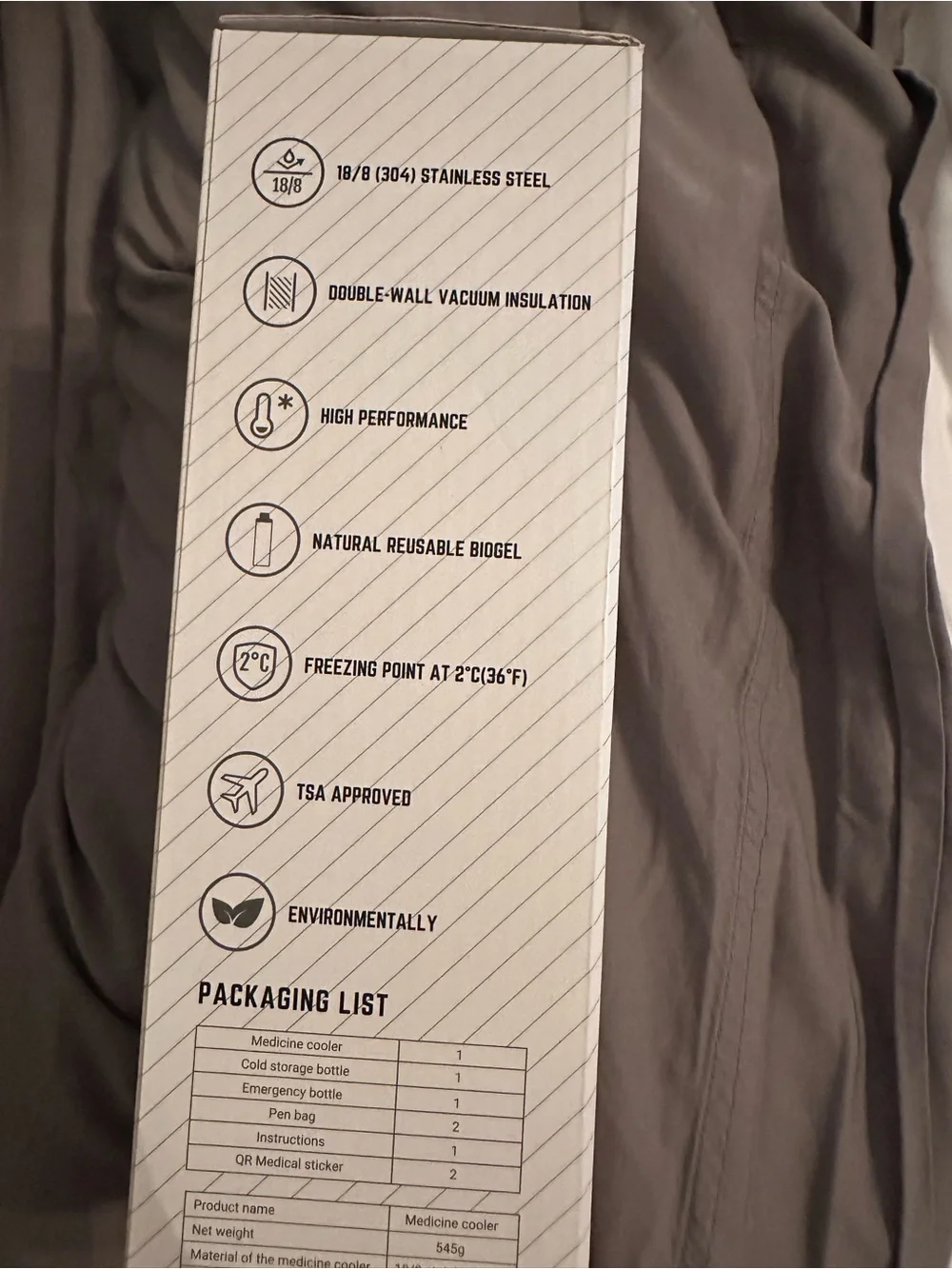 Silver Stainless Steel Travel Bottle - Unbranded